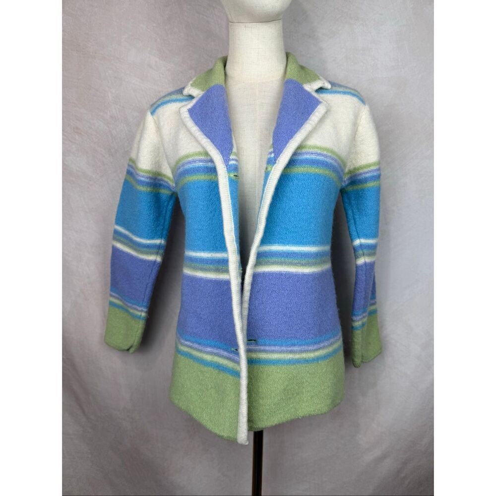 Vintage Wondra Wool 100% Wool Cardigan Sweater Size Small